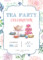 Tea Party Invitation Templates For Elegant Teas